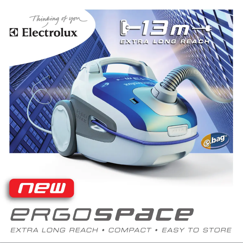 Page 1 de la notice Manuel utilisateur Electrolux ErgoSpace ZE305SC