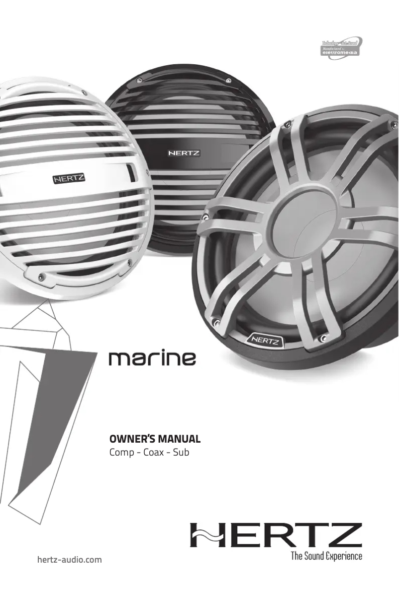 Page 1 de la notice Manuel utilisateur Hertz Marine HMS 12 S4-LD-SW