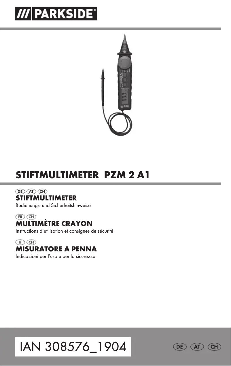 Image de la première page du manuel de l'appareil PZM 2 A1