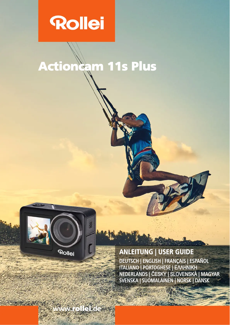 Page 1 de la notice Manuel utilisateur Rollei Actioncam 11s Plus