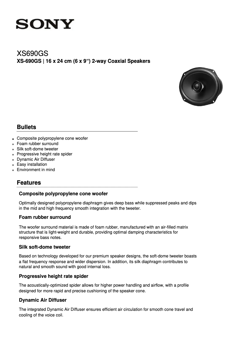 Image de la première page du manuel de l'appareil XS-690GS