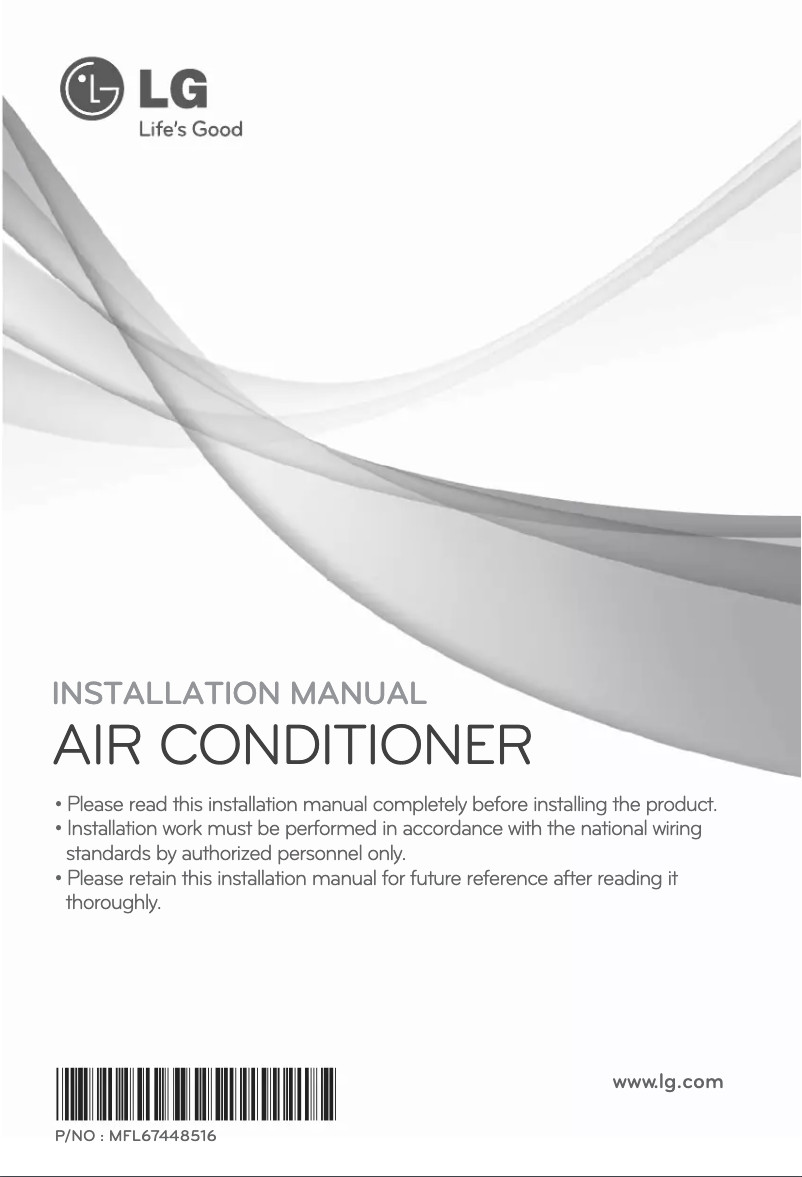 Page 1 de la notice Manuel utilisateur LG AUUQ54LH1