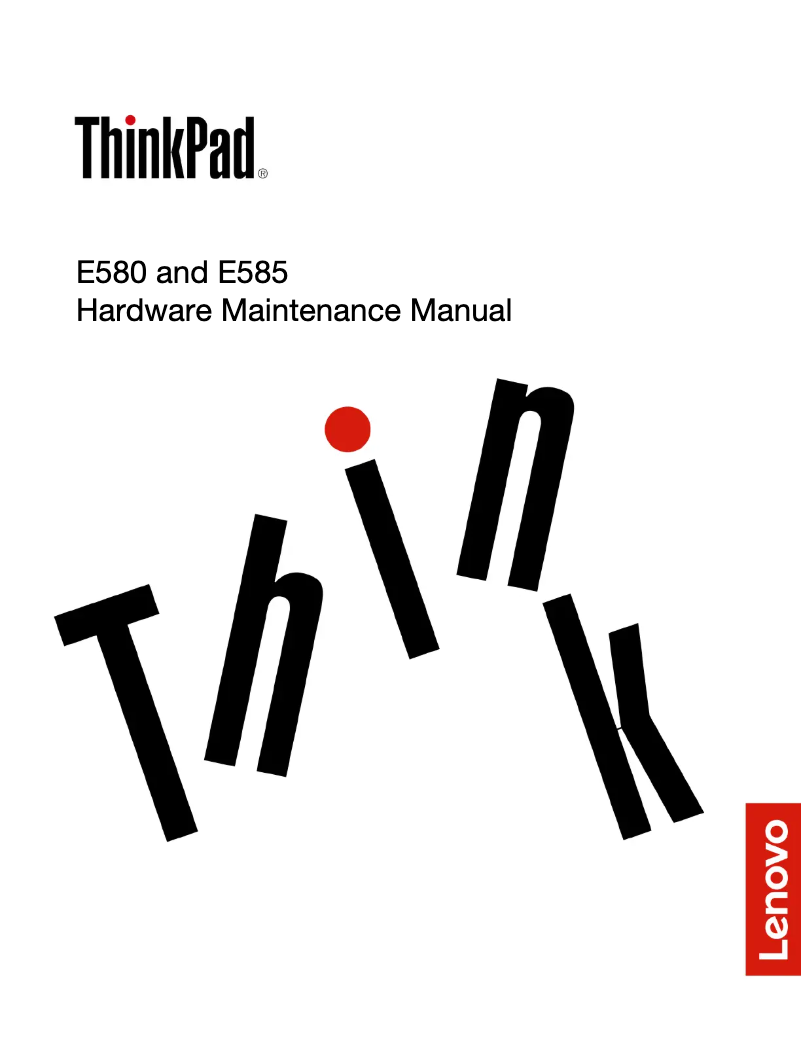 Image de la première page du manuel de l'appareil Thinkpad Edge E580