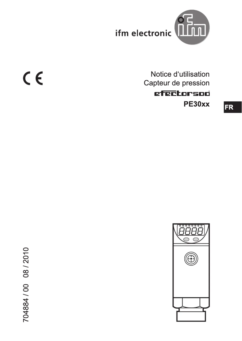 Page n°1 - Manuel utilisateur IFM PE3009