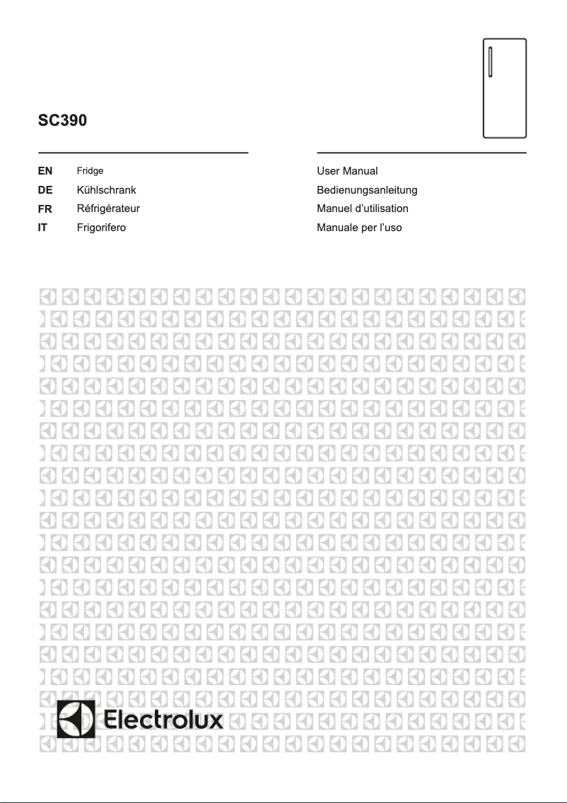 Page 1 de la notice Manuel utilisateur Electrolux SC390