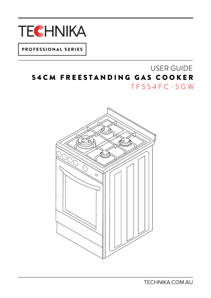 Page 1 de la notice Manuel utilisateur Technika TFS54FC-SGW