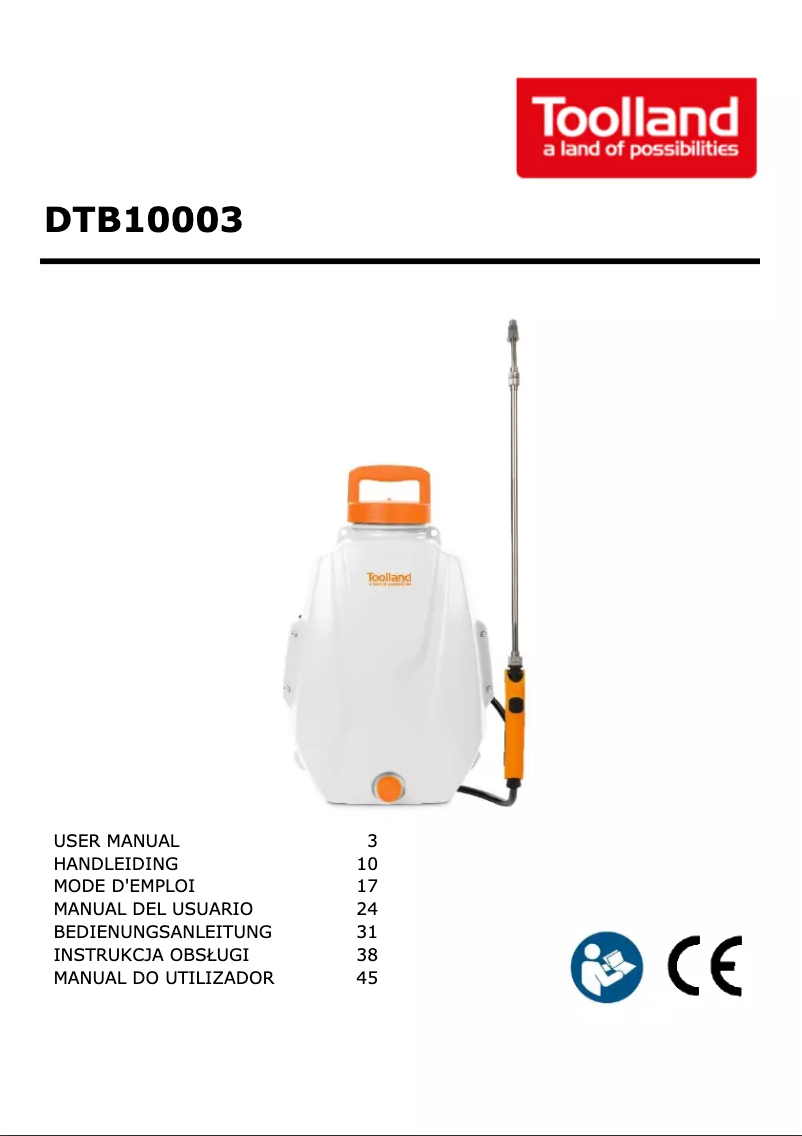 Página 1 del manual Manual de usuario Toolland DTB10003