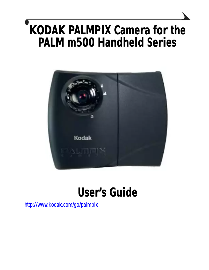 Image de la première page du manuel de l'appareil PalmPix Palm M500