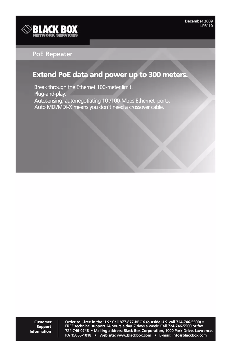 Image de la première page du manuel de l'appareil LPR110