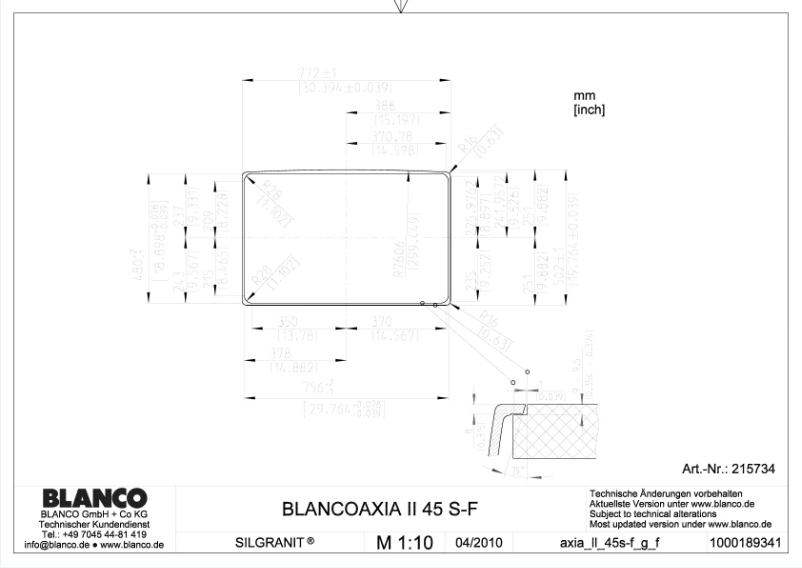 Image de la première page du manuel de l'appareil AXIA II 45 S-F