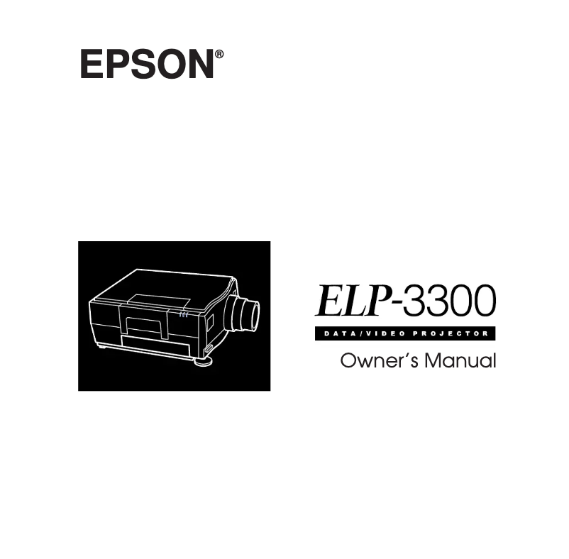 Imagen de la primera página del manual del dispositivo ELP-3300