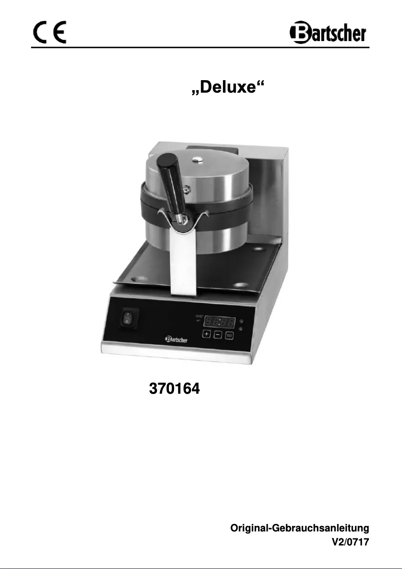 Page 1 de la notice Manuel utilisateur Bartscher BW170D