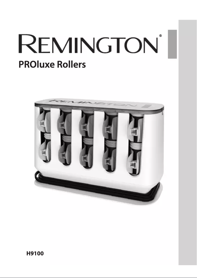 Page n°1 - Manuel utilisateur Remington PROluxe Rollers H9100