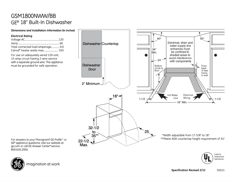 Image de la première page du manuel de l'appareil GSM1800NBB