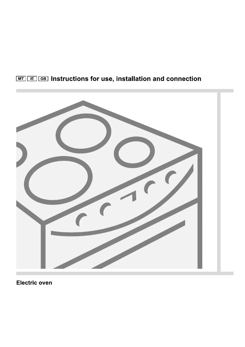 Page n°1 - Manuel utilisateur Gorenje B 7400 B E W