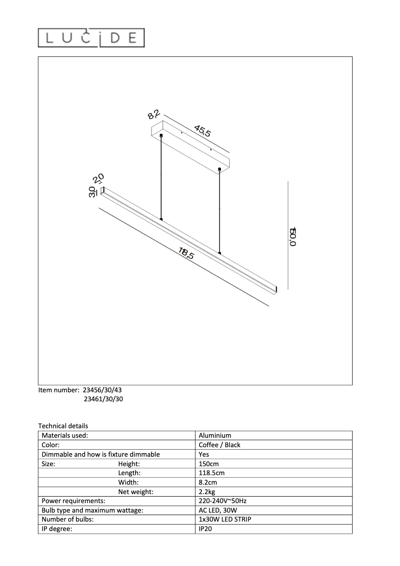 Página 1 del manual Manual de usuario Lucide TUBE GU10