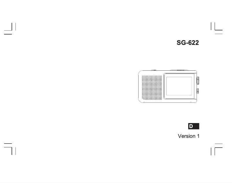 Page n°1 - Manuel utilisateur Sangean SG-622