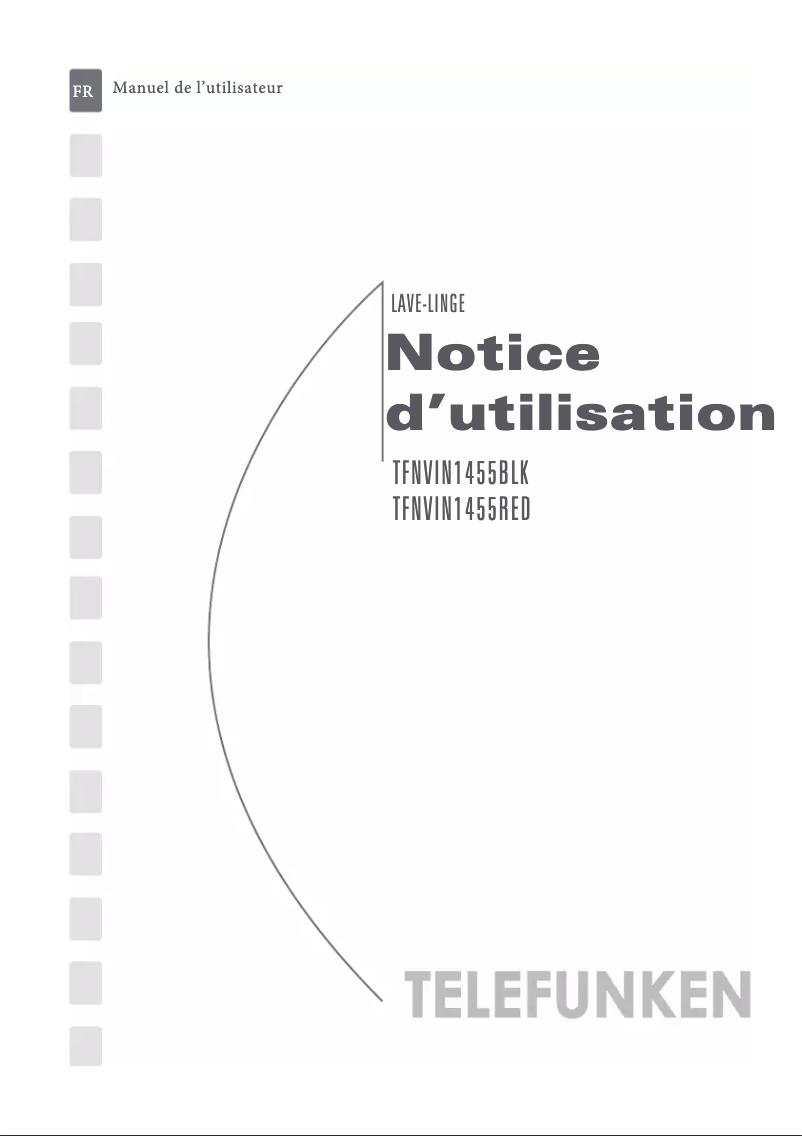 Page 1 de la notice Manuel utilisateur Telefunken TFNVIN1455BLK