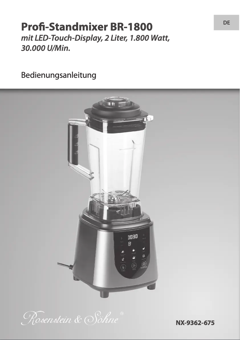 Página 1 del manual Manual de usuario Rosenstein & Söhne NX-9362-919