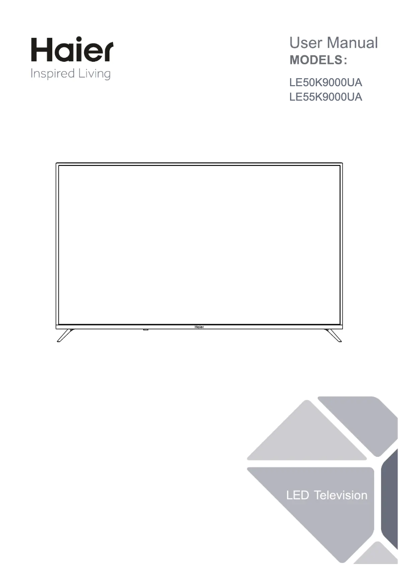 Page 1 de la notice Manuel utilisateur Haier LE55K9000UA
