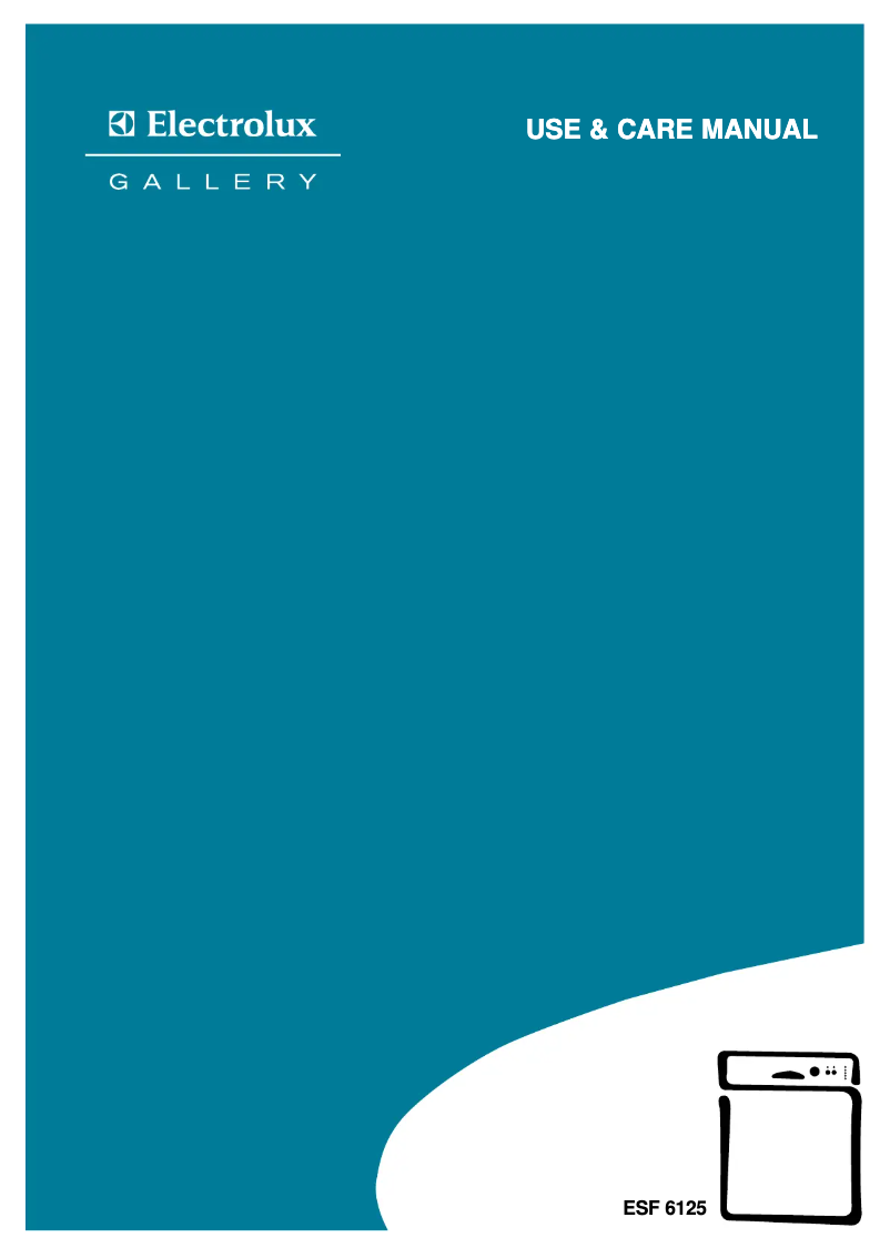 Page 1 de la notice Manuel utilisateur Electrolux ESF6125