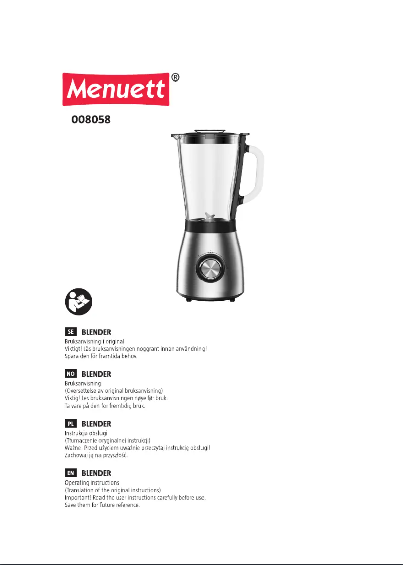 Image de la première page du manuel de l'appareil 008058