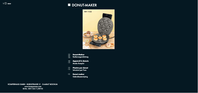 Image de la première page du manuel de l'appareil KH 1122