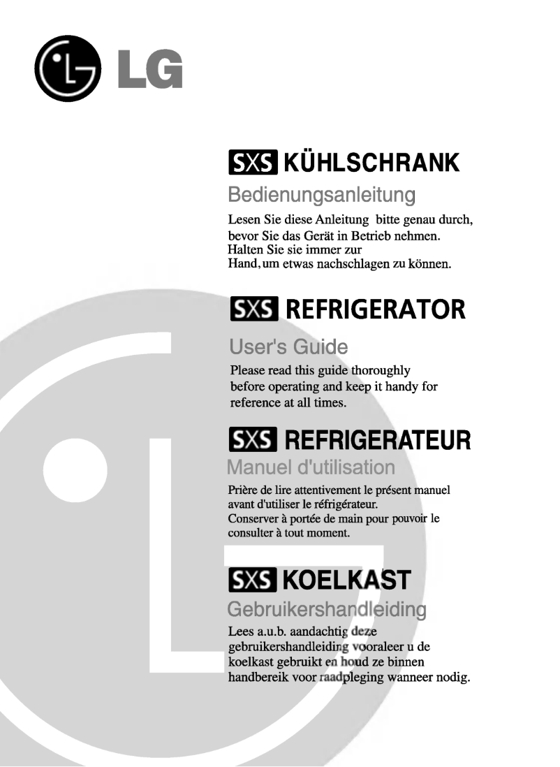 Image de la première page du manuel de l'appareil GR-B207GBCA