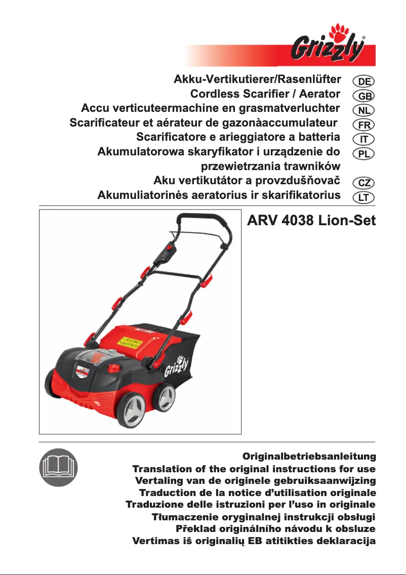 Page n°1 - Manuel utilisateur Grizzly ARV 4038