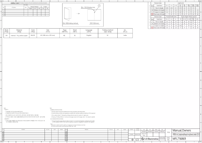 Page n°1 - Manuel utilisateur LG MSUQ18DNZA