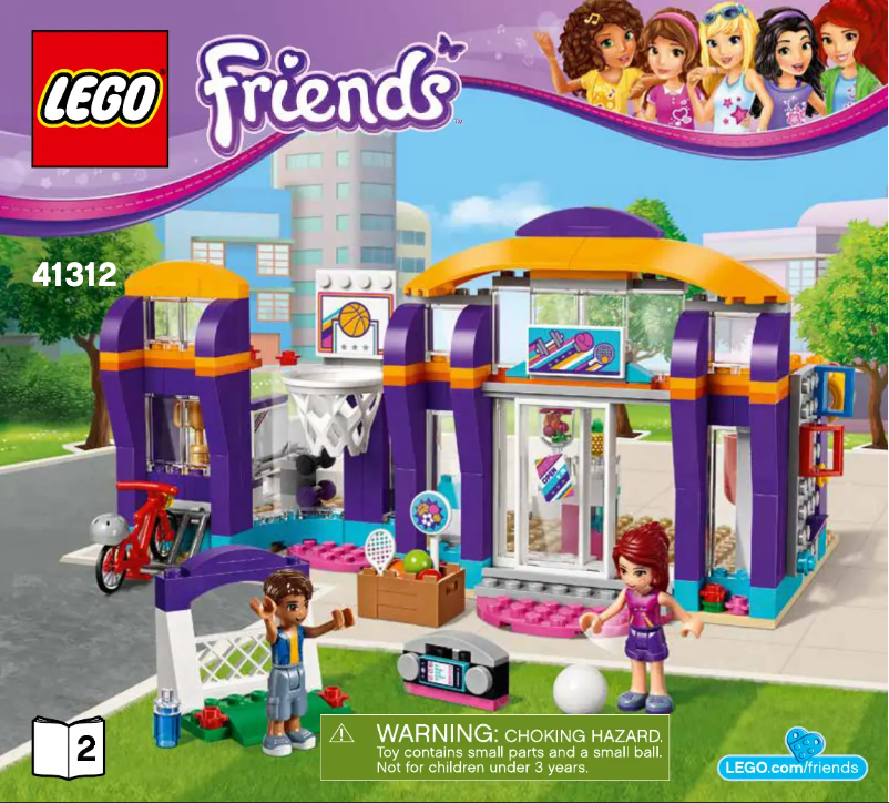 Page 1 de la notice Consignes visuelles Lego Friends 41312