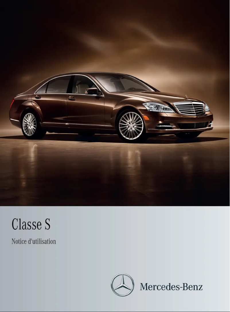 Imagen de la primera página del manual del dispositivo S-Class (2013)