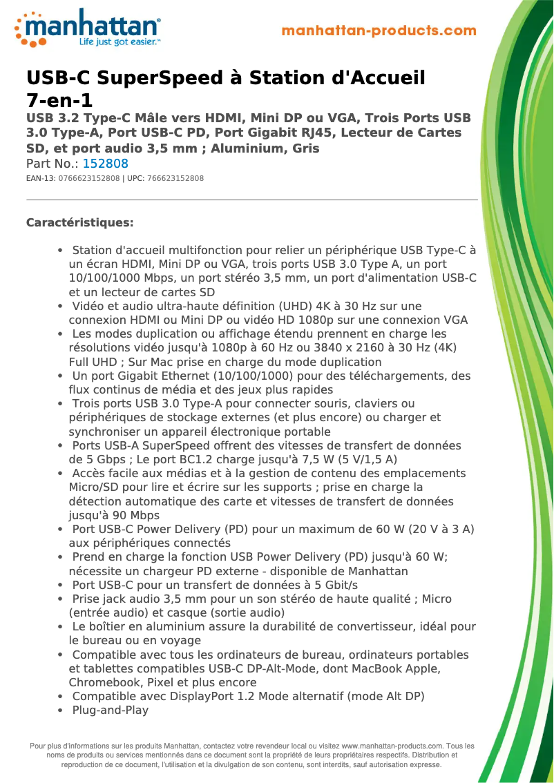 Image de la première page du manuel de l'appareil 152808