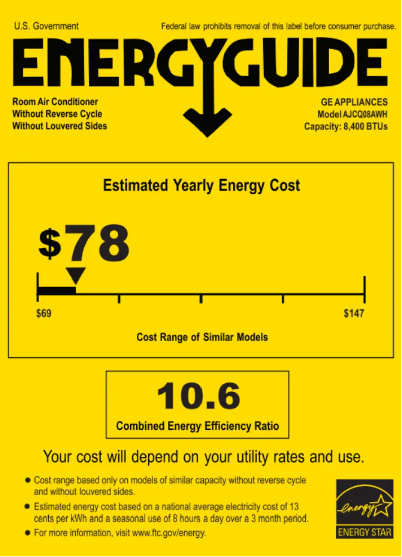 Image de la première page du manuel de l'appareil AJCQ08AWH