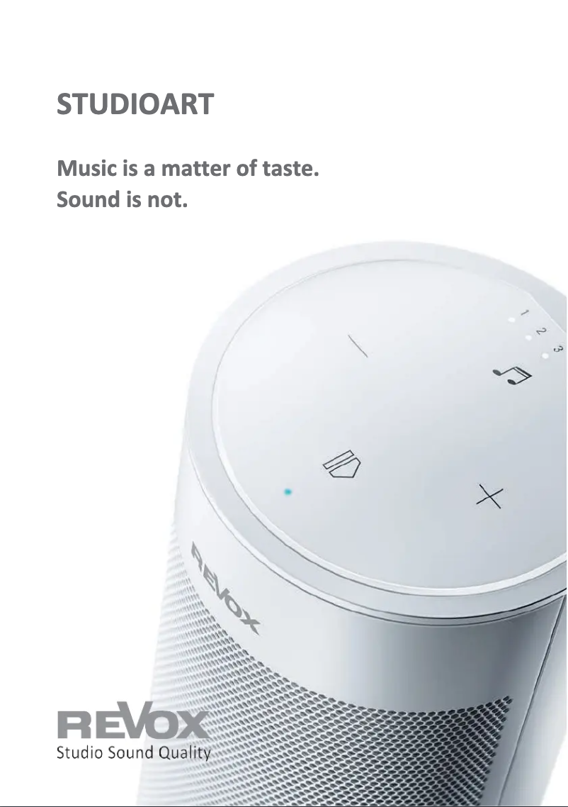 Page 1 de la notice Brochure Revox Studioart B100