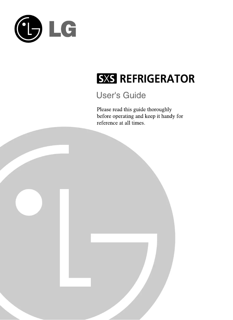 Página 1 del manual Manual de usuario LG GR-L197QBFA