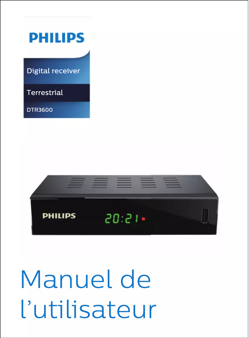 Page 1 de la notice Manuel utilisateur Philips NeoViu T2D DTR3600
