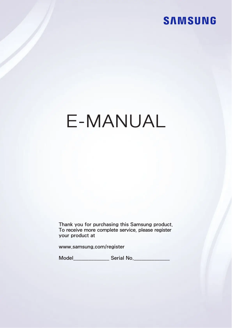 Image de la première page du manuel de l'appareil UE32J4505AK