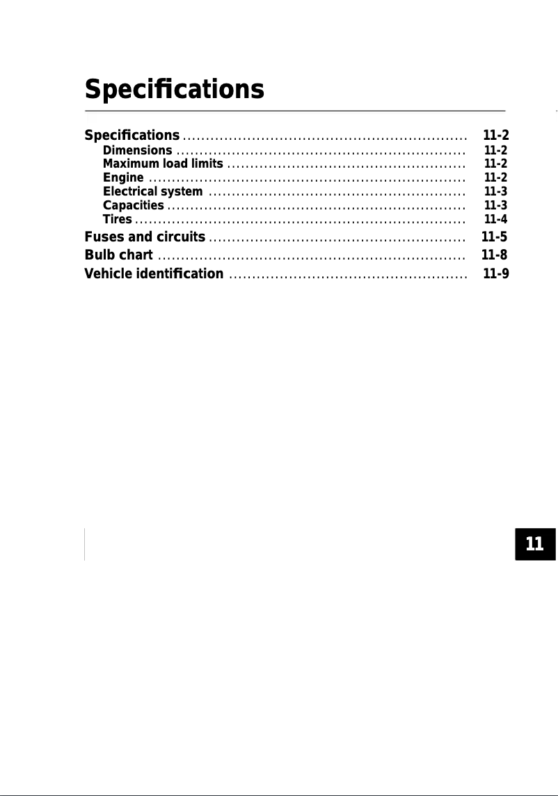 Image de la première page du manuel de l'appareil Impreza (2000)