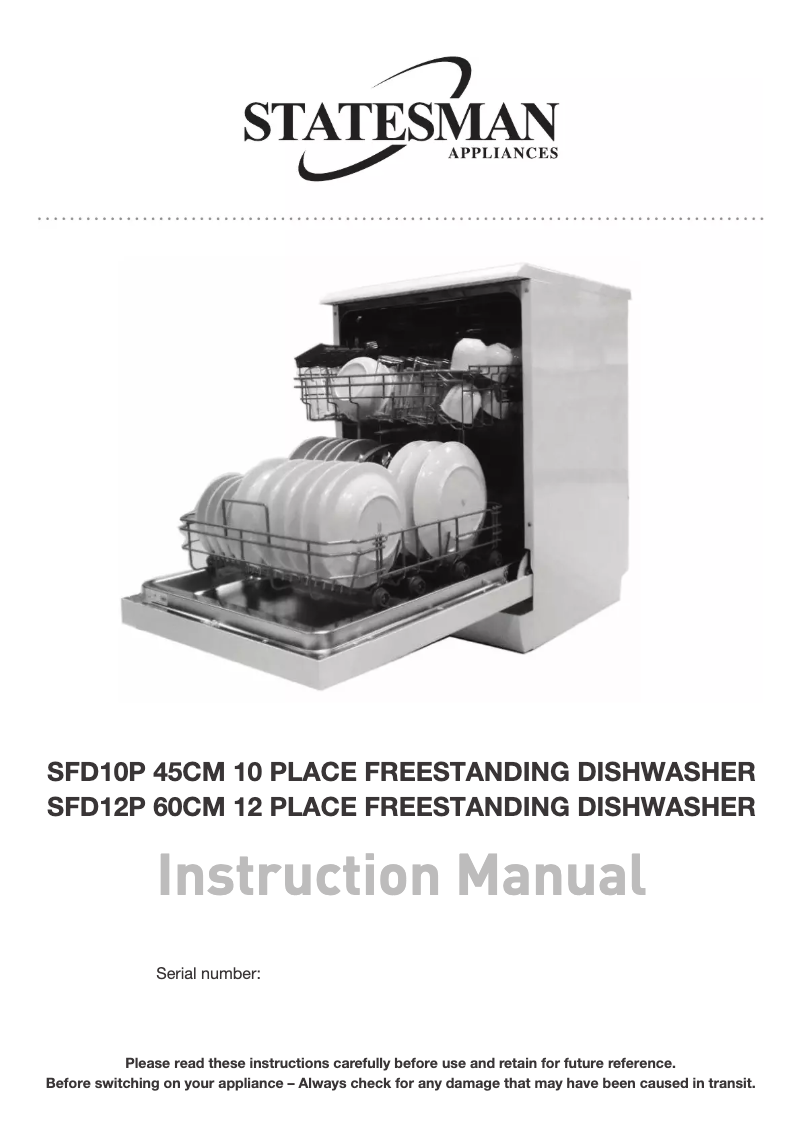 Página 1 del manual Manual de usuario Statesman SFD12P