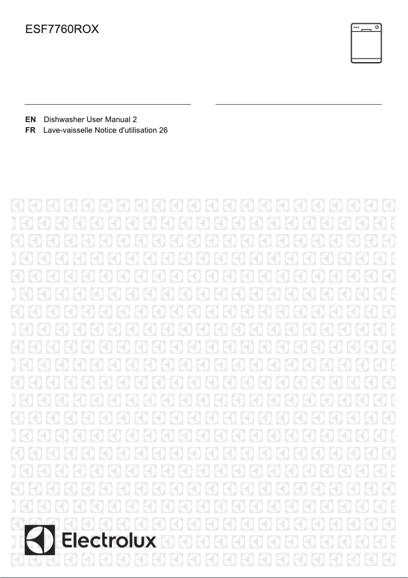 Page 1 de la notice Manuel utilisateur Electrolux ESF7760ROX