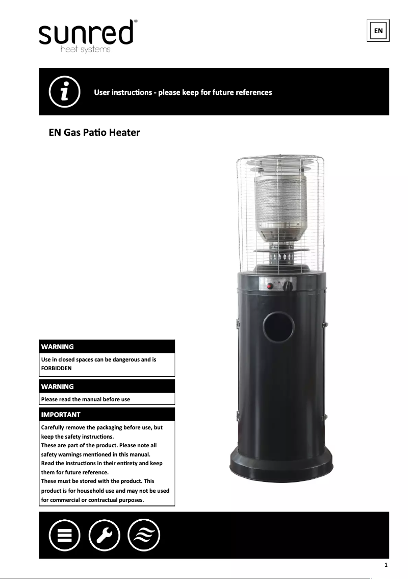 Page n°1 - Manuel utilisateur SunRed Propus Lounge H