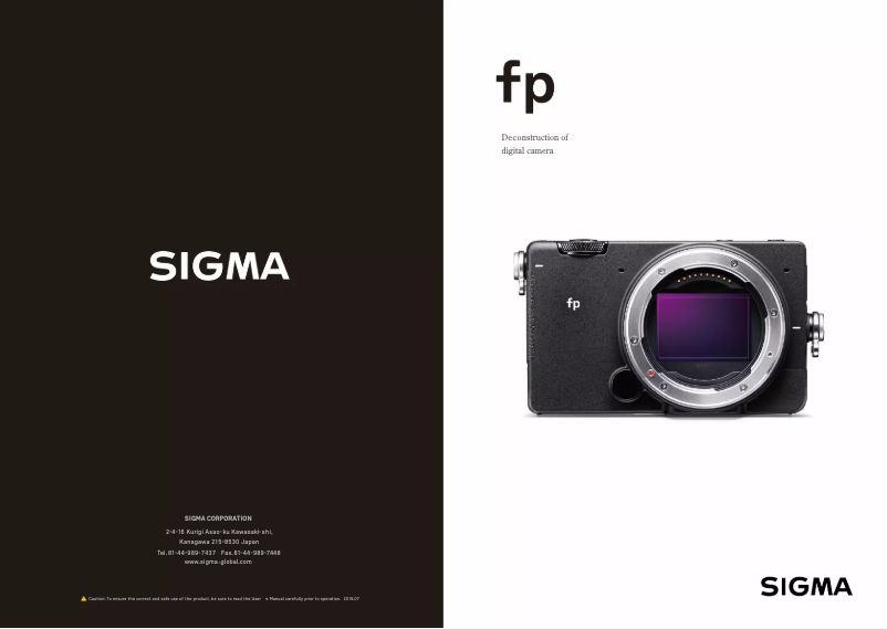 Page 1 de la notice Brochure Sigma Fp