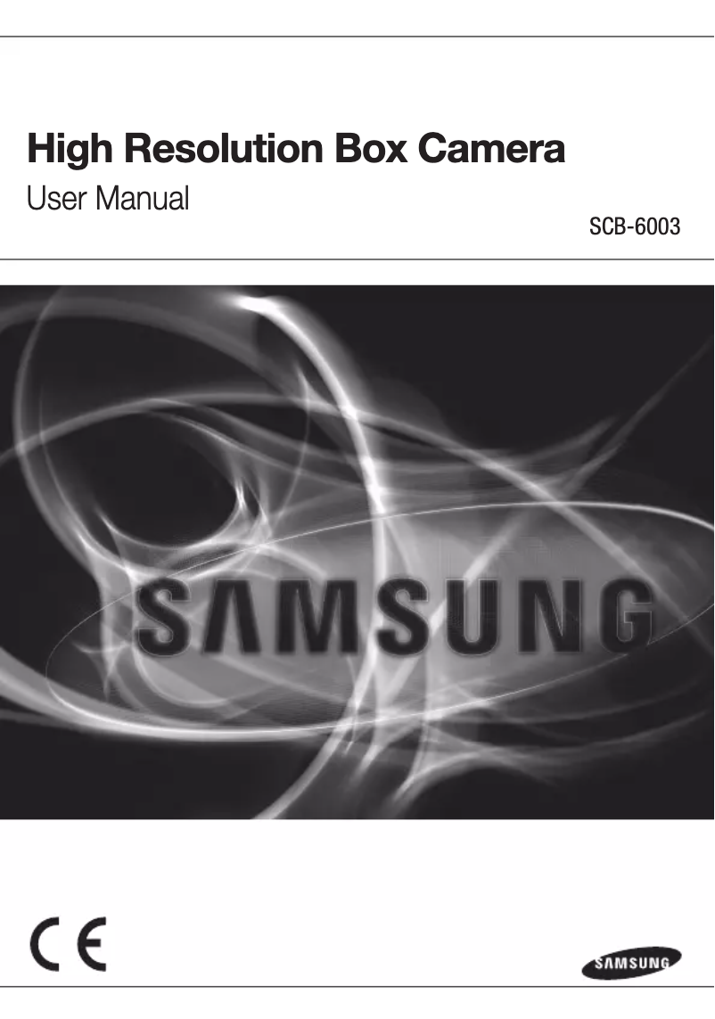 Page n°1 - Manuel utilisateur Wisenet SCB-6003