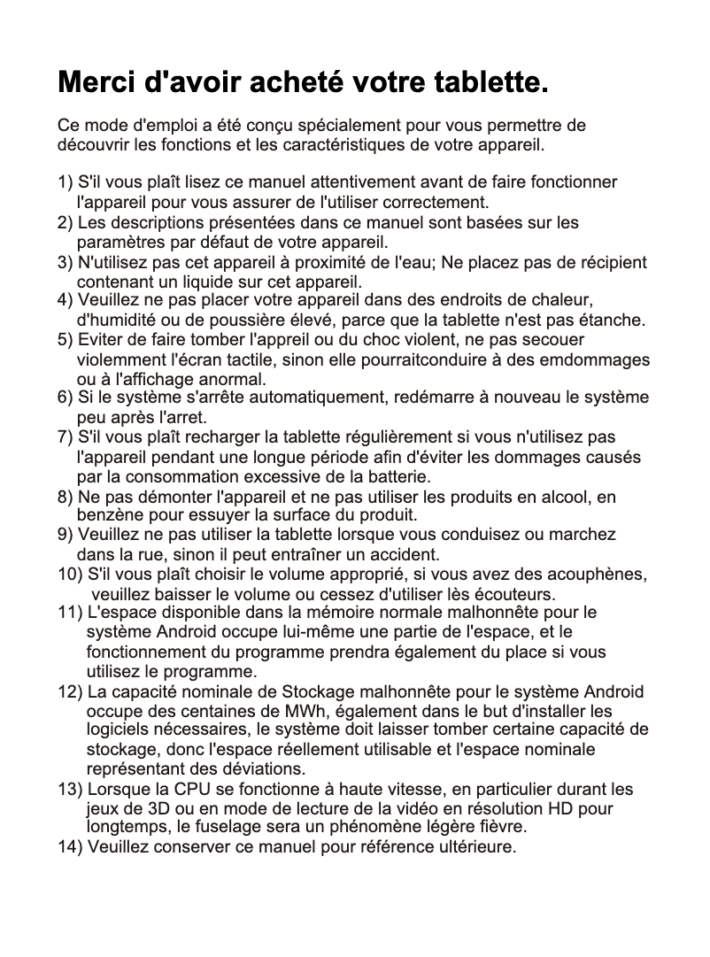 Image de la première page du manuel de l'appareil PLT7035-C