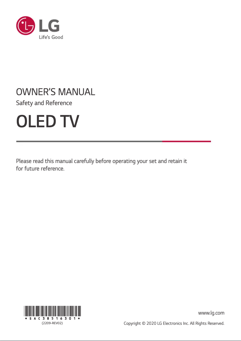 Page n°1 - Manuel utilisateur LG 65WS960H2ZD