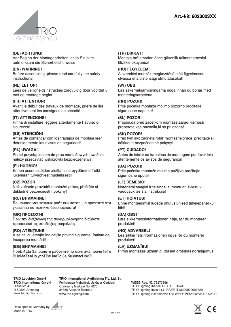 Image de la première page du manuel de l'appareil Moony 602300394