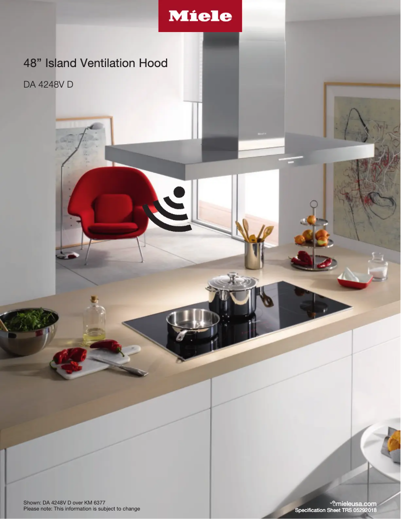 Page n°1 - Fiche technique Miele DA 4248 V D