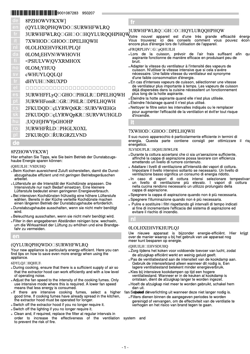 Page 1 de la notice Guide d'installation Siemens LF959RA51B