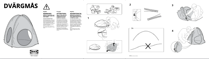 Image de la première page du manuel de l'appareil DVÄRGMÅS 705.476.00